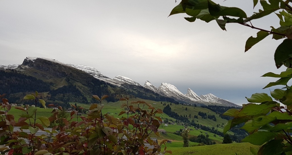 Churfirsten mit erstem Schnee